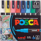 Uni Posca Paint Markers, 3M Fine Point Acrylic Paint Pens - Image 2