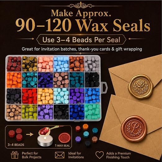 xxxHOLIC Wax Seal Kit, 360 Beads in 24 Colors | - Image 2