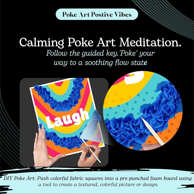 Unwynd Poke Art Positive Vibes | Mess-Free Arts and Crafts - Image 4