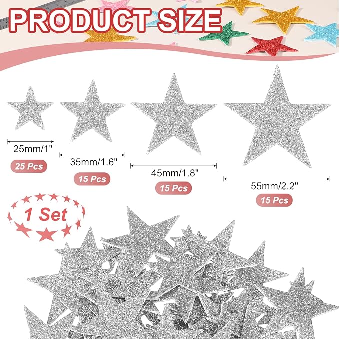 PATIKIL Star Foam Stickers - Image 2