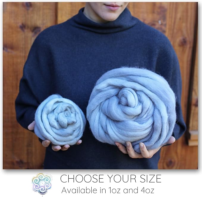 Wool Roving Hand Dyed. Super Soft BFL Combed Top Pre-Drafted - Image 3