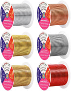 Mandala Crafts 16 GA Gray Copper Red Assorted Anodized Aluminum Craft Wire | by MandalaCrafts