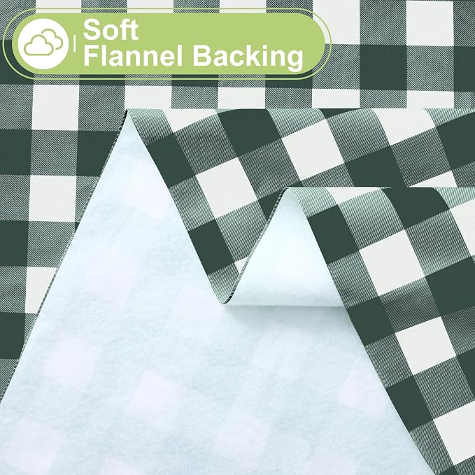Smiry Rectangle Table Cloth, Waterproof Vinyl Tablecloth - Image 4