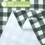 Smiry Rectangle Table Cloth, Waterproof Vinyl Tablecloth - Image 4