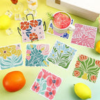 Gemozaic 8PCS Flowers Diamond Art Coasters Kits, Simple Floral Diamond Painting - Image 3