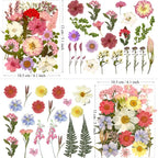 MIKIYA 90Pcs Pink Dried Pressed Flowers - Image 6