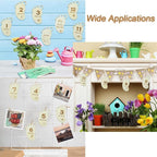 14 pcs Footprint Theme Unfinished Wooden Cutout Charms Baby Newborn Wood Cutouts - Image 7