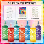 7 Colors Tie Dye Kit, 13.52oz Jumbo-Size Fabric Dye - Image 2