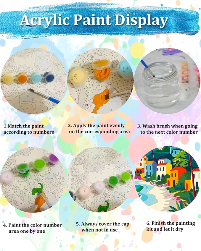 TOCARE Baseball Paint by Numbers Kit - Image 7