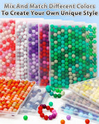 FIVEIZERO 160PCS 15mm Round Silicone Beads, Wear-resistant, Easy-clean - Image 6