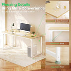 Huuger Computer Desk, 54 Inch Office Desk, Gaming Desk - Image 5