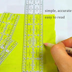 Sewing Ruler, 5 Piece Quilting Rulers, 3 x17 Inch, 1.5 x17 Inch, 3 x12 Inch - Image 4