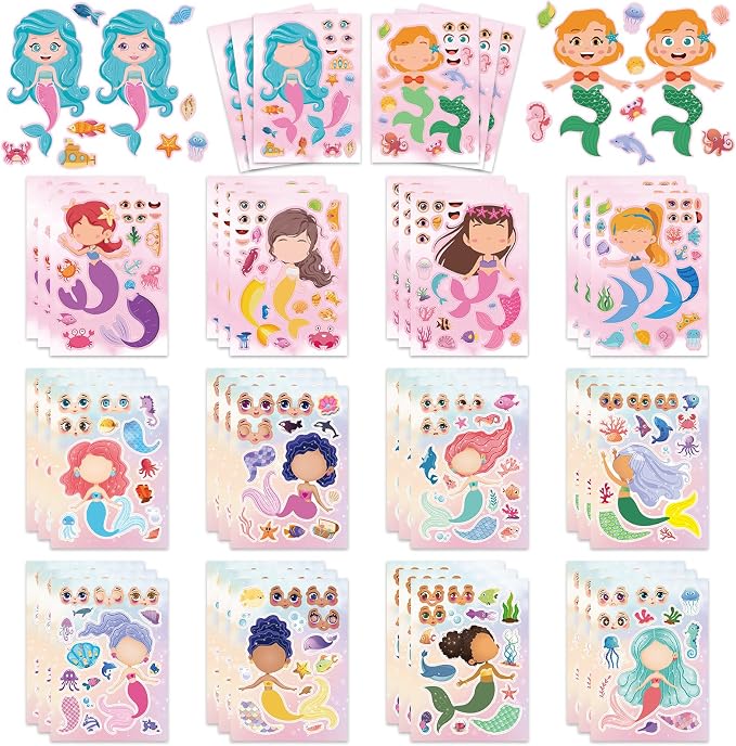 42 Sheets Create Mermaid of Dreams Stickers, Make Your Own Stickers by Cosomia