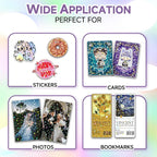 36 Sheets Holographic Sticker Paper Transparent Holographic Laminate Sheets | - Image 4