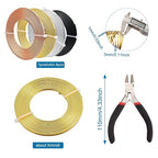 Fashewelry 65Ft 4 Colors Aluminum Flat Wire 3mm Wide Bendable Metal Craft Wire - Image 3