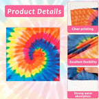 48Pcs 9In Tie Dye Plates and Napkins Rainbow Tie Dye Birthday Party Decorations - Image 4