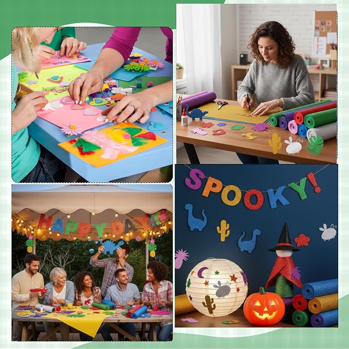 Fainne 8 Pcs Craft Foam Sheet Roll - Image 4