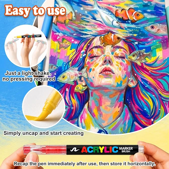 360 Colors Acrylic Paint Markers - Image 2