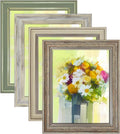LUCKYLIFE 8x10 Picture Frame Set of 4, Rustic Farmhouse Picture Frames by LUCKYLIFE