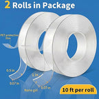 KUSUFEFI Double Sided Adhesive tape Heavy Duty, Double Stick Mounting, - Image 2