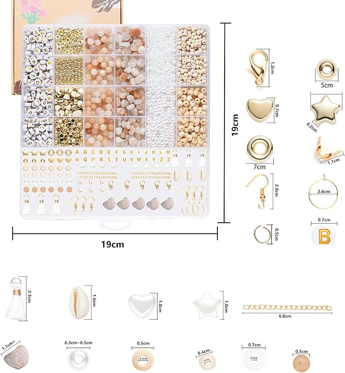 Xylise Jewelry Making Supplies Kit Natural Stone Beads - Image 3