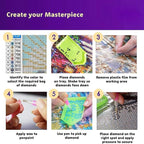 Leatrice 6PCS Van Gogh Landscape Diamond Art Kits - Image 5