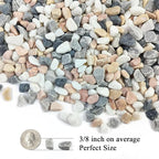 FANTIAN 2 lbs Succulent and Cactus Pebbles Gravel, 3/8 Inch Mixed Color - Image 2
