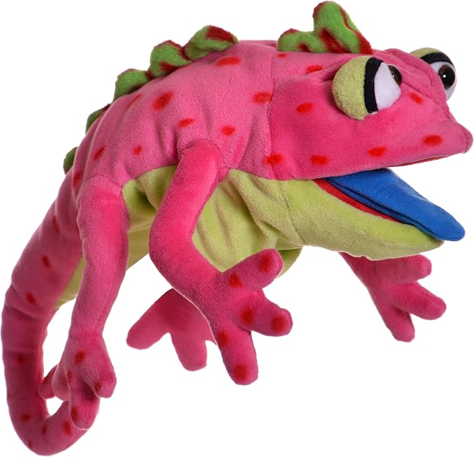 Living Puppets - Cammy the Chameleon, 16-Inch Plush Hand Puppet by PlayfulMinds-Toys