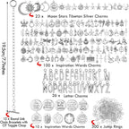 Highergo 469 Pcs Bracelet Making Kit, Jump Rings | 10 Chain Bracelets, 159 Moon - Image 2