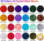 XSEINO 5700PCS 4mm Round Glass Beads - Image 3