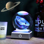 Ornalrist 3D Saturn Crystal Ball, Outer Space Planet Lamp - Image 7