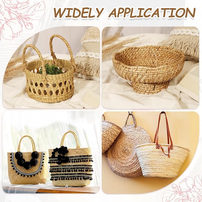 PATIKIL 27.3 Yards x 0.6" Paper Rattan Weaving Cane, 12-Ply Paper Rattan Weave - Image 6