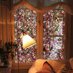 funlife Original Hand-Drawn Stained Glass Window Film, Reusable Double-Sided - Image 7