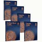 Whitman US Flying Eagle, Indian and Lincoln Cent Coin Folder Five Volume Set by Unknown