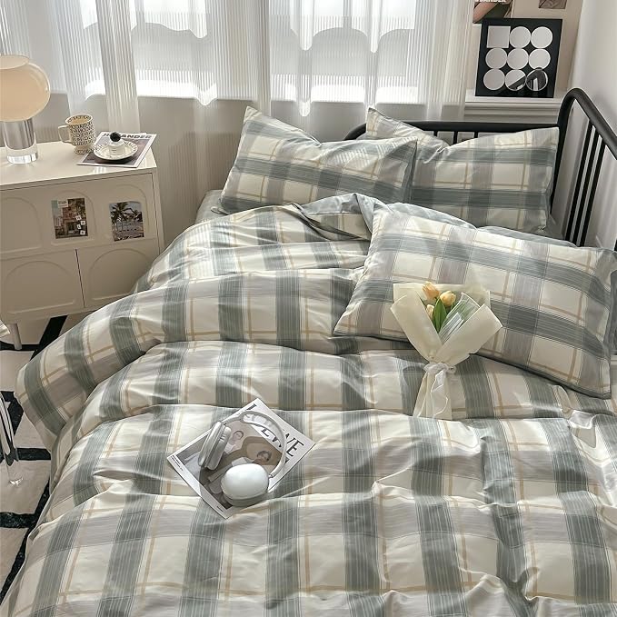 mixinni Full Size Buffalo Plaid Duvet Cover Set - Image 2