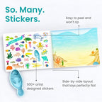 Animals Habitat 500+ Kids Sticker Book by Cupkin Toddler Airplane Travel - Image 3