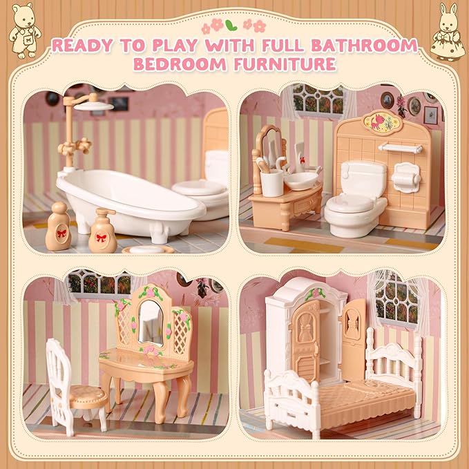 TUZT Suitcase Dollhouse Furniture Set - Image 4