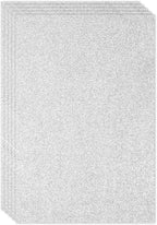 PATIKIL Silver Shiny EVA Glitter Foam Sheet 11.8 x 7.9 Inch 2mm Thick Sparkle by PATIKIL