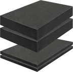 PINGMIC 4 Pack Gun case foam -16 x 12 x 1.5 Inch Pick and Pluck Foam Sheets by PINGMIC