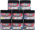 Cold Water Dye Powder, 8-Color Assortment, 7/2-oz. Bulk Jars, by WELYEME