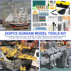 242 Pcs Gundam Tool Kit, Professional Model Tool Kit - Image 9