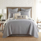 Levtex Home Cross Stitch Reversible Full/Queen Quilt Set and 2 Pillow Shams - Image 3
