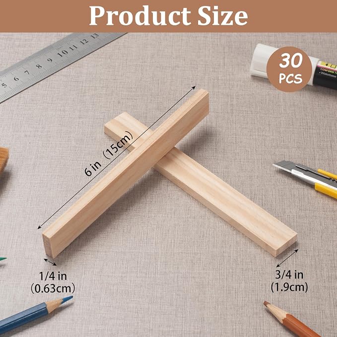 Wood Strips Slats Wooden Dowels - Image 3