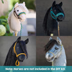 kullaloo DIY Hobby Horse Halter Kit Make Stick Horse Head Collars, Rope Halters - Image 5