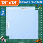 IONTACH 18" X 18" Soft Felt Sheets 1.6mm Thick | Acrylic Felt Fabric Sheets - Image 2