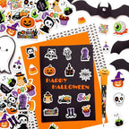 300Pcs Halloween Foam Stickers, Self-Adhesive Ghost Pumpkin Spider Stickers - Image 5