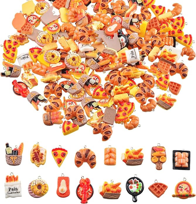 KJML DIY Cute Keychain Charms Bulk 30pcs Pendant Bracelet Charms by KJMLDIY