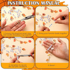 CraftyDream 558 Pcs Basketball Keychain Making Kit DIY Basketball Charms Letter - Image 3