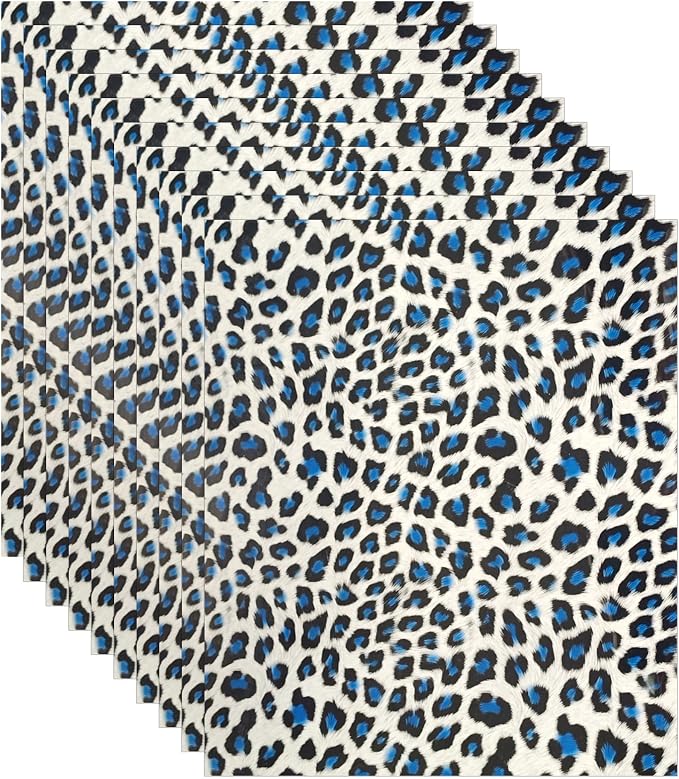 FUNKAKA Leopard Print Heat Transfer Vinyl HTV Sheets by FUNKAKA
