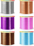 Mandala Crafts 10 GA Blue Pink Brown Assorted Anodized Aluminum Craft Wire | - Image 2